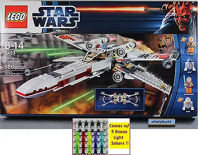 £160.54 • Buy LEGO Star Wars - 9493 X-Wing Starfigher NISB Luke Skywalker R2-D2 Minifigure