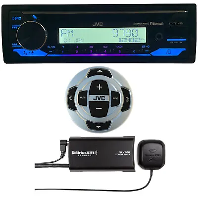 JVC Single DIN Marine USB AUX Stereo CD Receiver Remote SiriusXM Antenna • $285.49