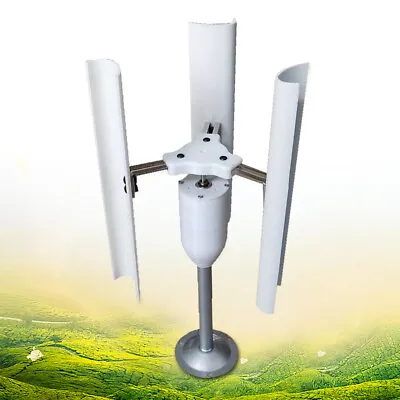 $61 • Buy 3-Phase Wind Turbine Generator Kit Vertical Axis 3 Blades Wind Power Generator