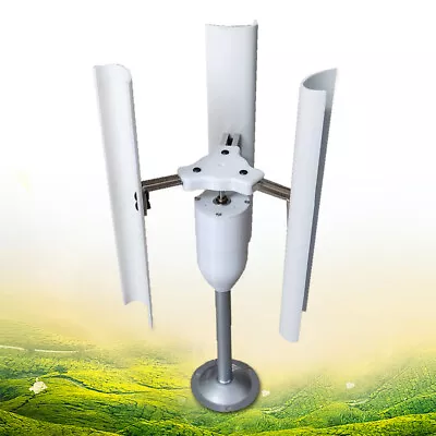 $61 • Buy 3-Phase Wind Turbine Generator Kit Vertical Axis 3 Blades Wind Power Generator