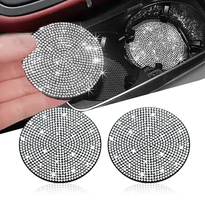$7.76 • Buy 2PCS Bling Car Cup Holder Insert Coaster For Car Interior Accessories Universal
