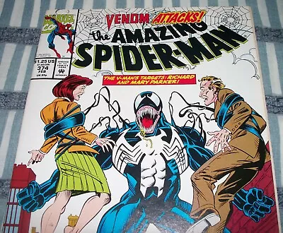 The Amazing Spider-Man #374 VENOM ATTACKS! From Feb. 1993 In NM- Condition DM • $14.99