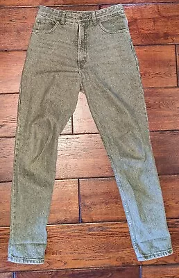 Vintage Guess Georges Marciano Mens Dark Green Acid Wash Jeans Made In USA 28x30 • $59.99