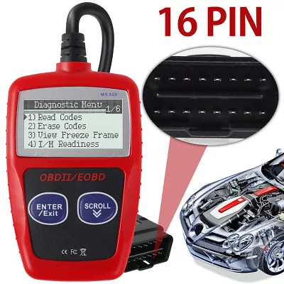 EOBD Car OBD2 Scanner Fault Code Reader CHECK Engine Management Diagnostic♯ • £10.62