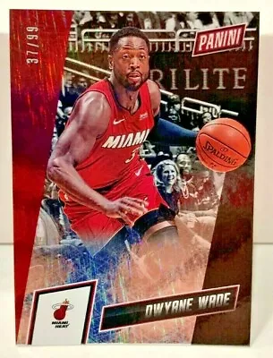 Dwyane Wade 2019 Panini The National #65 - RAPTURE Parallel #'d 37/99 MIAMI HEAT • $5.99