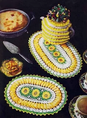 GAY & GIFTY IDEAS Vintage CROCHET PATTERNS Doily DOLL Roses TEA COZY Potholder • $3.89