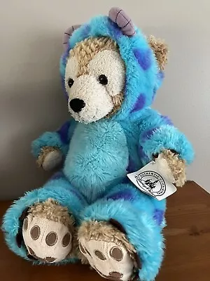 DISNEY PARKS DUFFY BEAR PLUSH With MONSTERS INC SULLY COSTUME STUFFED ANIMAL 17” • $49.99