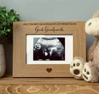 Best Grandparents Get Promoted To Great Grandparents Baby Scan Frame FWINS-8 • £12.99