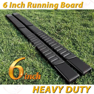 For 09-14 Ford F150 Supercrew Cab 6  Black Oval Side Step Nerf Bar Running Board • $129