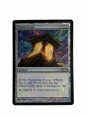 MTG NM/M Mana Crypt FOIL Judge Promo • $301.90