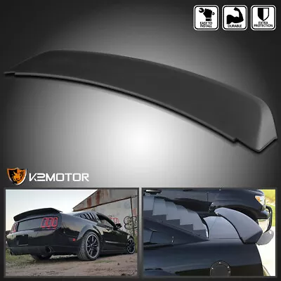 Fits 2005-2009 Ford Mustang GT500 Ducktail Style Rear Trunk Spoiler Wing Black • $65.22