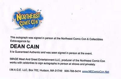 Dean Cain Signed Superman Photo. COA. Nice !! • $31.95