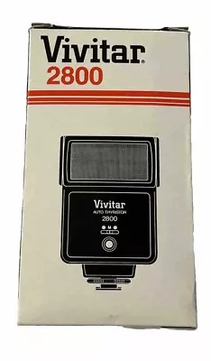 Vivitar 2800 Auto Thyristor Electronic Flash With Filters New Packaging Open Box • $18.95