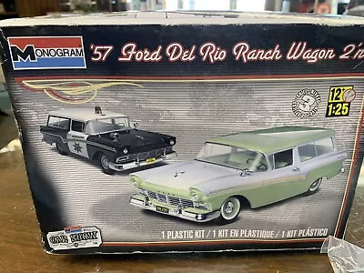 Monogram 1/25 Scale '57 Ford Del Rio Ranch Wagon Police  2in1  Kit #85-4193 • $29