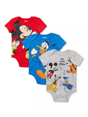 Disney Mickey Mouse And Friends 3 Piece Baby Set Size 0/3 3/6 6/9 12 18 24 Month • $12.48