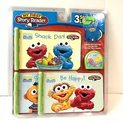 My First Story Reader Library 3 Books & Cartridge Sesame Street 6 MO - 36 MO NEW • $14.99