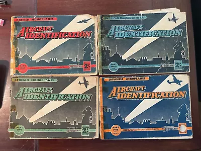 WW11 Aircraft Identification Booklets -PARTs 1 - 2 - 4 - 5  Monoplanes • $42