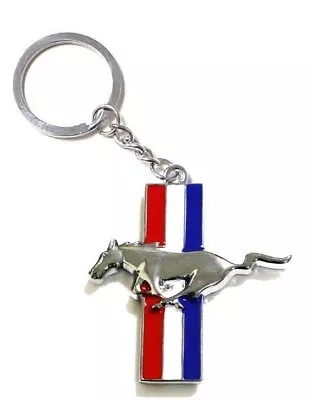 Mustang Auto Car Key Chain Pendant Keychain Keyfob Metal Keyring Pony Holder • $9.25