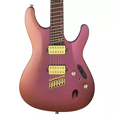 Ibanez SML721 Multi-Scale 6-String Electric Guitar In Rose Gold Chameleon • $899