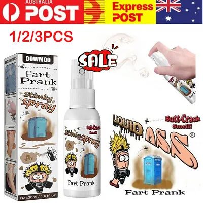 1/2/3PCS Fart Liquid Spray Prank Stink Ass Gag Smell Bomb Joke Stinky Gas • $19.95
