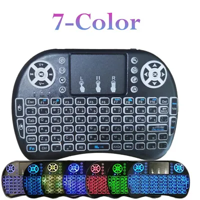 Wireless Mini Keyboard With Touchpad Mouse I8 Backlight For Android Smart TV Box • £6.95