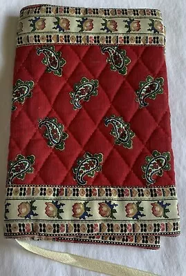 Vera Bradley Indiana Vintage Apple Red Paperback Book Cover With Ribbon Bookmark • $19.99