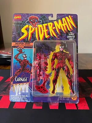 ToyBiz Marvel Spider-Man Animated Series Carnage Weapon Arms Action Figure 1994 • $10