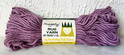 Vintage NEW Old Stock Majesty Rug Yarn Kentucky Soft Spun Rayon/Cotton -Lavender • $7.95