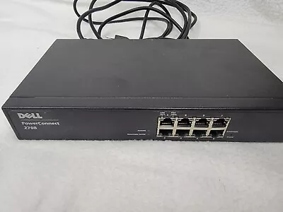 Dell PowerConnect 2708 8-Port Gigabit Ethernet Network Switch W/ Power Cord • $16