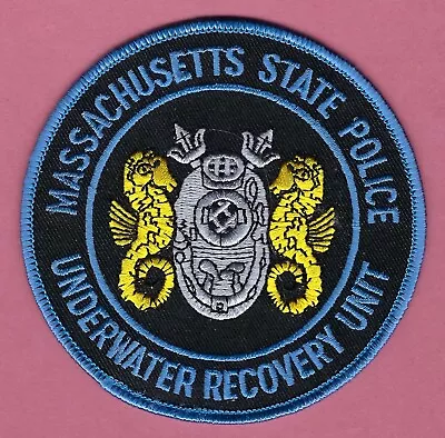 Massachusetts State Police Underwater Recovery Unit Patch • $6.50