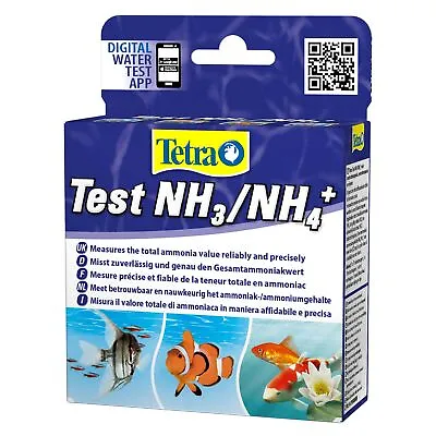 Tetra Test NH/NH Ammonia Aquarium Water Testing Kit Freshwater Marine Pond  • £14.55