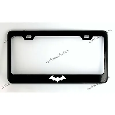 BATMAN Black Powder Coated Metal License Plate Frame • $29.99