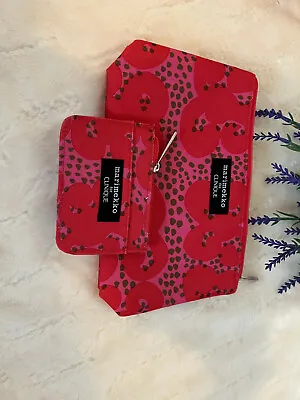 MARIMEKKO For Clinique Red Set Dot Makeup Case & Card Holder • $9.99