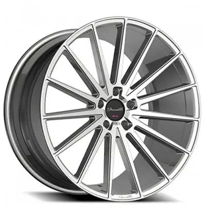 (4) 22  Staggered Gianelle Wheels Verdi Silver Machined Rims(B45) • $2800