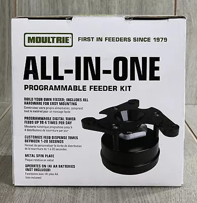 Moultrie All-in-One Programmable Feeder Kit Timer Battery-Powered Deer Hunting • $41.97