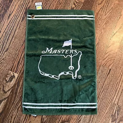 Masters Golf Tournament Green Golf Towel New With Tags Made In USA • $24.50