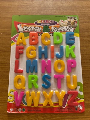 £2.89 • Buy Kids Learning Teaching MAGNETIC Toy Letters & Numbers Fridge Magnets Alphabet