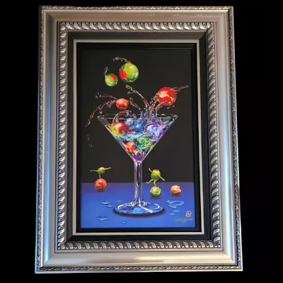 Michael Godard Balancing Act Embellished Giclee On Canvas Appraised W/ COA • $1099