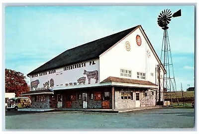 Lancaster Pennsylvania PA Postcard Dutch Haven Barn Windmill Bus C1950's Vintage • $9.95