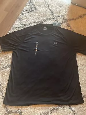 Men’s Under Armour 2xl Black Lightweight Tech Top New • £7.99