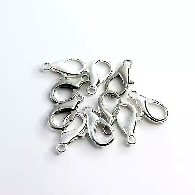 25pcs Lobster Claw Clasp For Necklace Bracelet Jewelry DIY Chain Ring Hook • $4.48