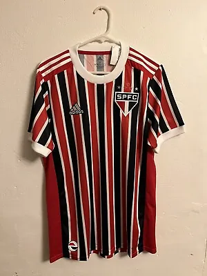 $99 • Buy Adidas Authentic Sao Paulo FC Jersey Shirt Soccer Football Brazil New With Tags