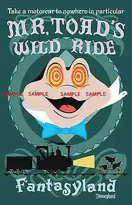 Vintage Disney 1955 ( Mr. Toad's Wild Ride ) Collector's Poster Print  • $12.99