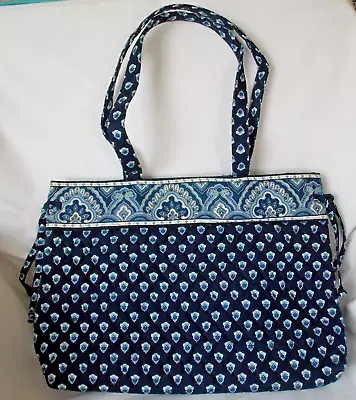 Vera Bradley NANTUCKET NAVY Tie Tote Shoulder Bag MINT Pre-owned • $33.99