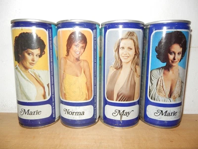£18 • Buy 4 Vintage 1970's TENNENT'S Lager Beer GIRLS Steel Cans From SCOTLAND (440ml) 01