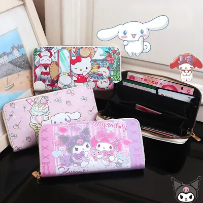 Kuromi Cinnamoroll Mymelody Wallet Pompompurin Hello Kitty Coin Purse Phone Bag • $23.09