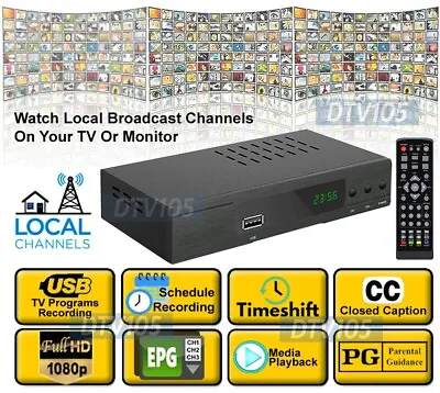 Premium Digital Aerial TV Receiver Box With Record Pause Playback Of Live TV • $29.50