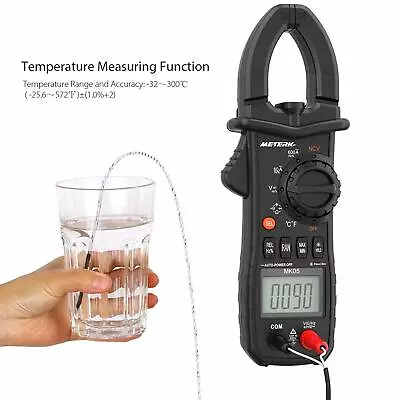 Meterk Tester Dc Voltage RMS Amp True Test Clamp Digital Meter AC Multimeter NEW • $42.99