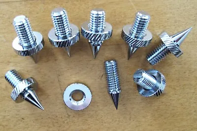 SPIKES FEET For Audio Component / Speaker-set Of8 M8 1.25 Screw 1 1/8 - CHROME • $25