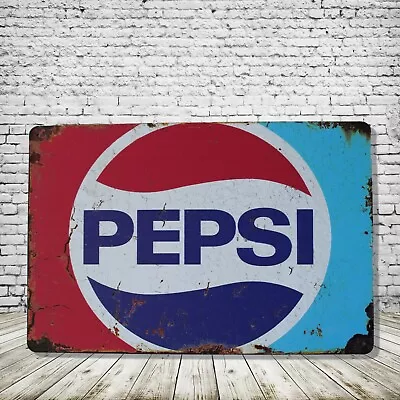 Pepsi Vintage Style Tin Metal Bar Sign Poster Man Cave Collectible New • $9.99